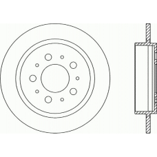 BDR1612.10 OPEN PARTS Тормозной диск