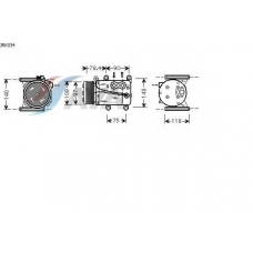 JRK034 AVA Компрессор, кондиционер