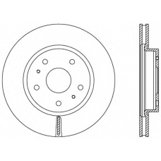 BDA2565.20 OPEN PARTS Тормозной диск