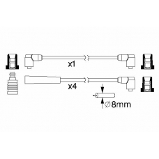 0 986 357 116 BOSCH Комплект проводов зажигания