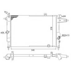 350213682003 MAGNETI MARELLI Радиатор, охлаждение двигателя