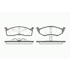 0447 20 KAWE Комплект тормозных колодок, дисковый тормоз