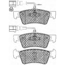 20003 BSF Комплект тормозных колодок, дисковый тормоз