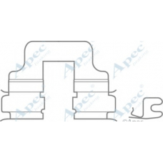 KIT580 APEC Комплектующие, тормозные колодки