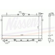 67000 NISSENS Радиатор, охлаждение двигателя