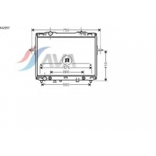 KA2057 AVA Радиатор, охлаждение двигателя