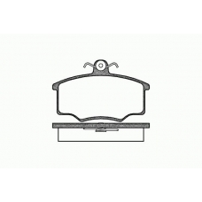 0046 00 KAWE Комплект тормозных колодок, дисковый тормоз