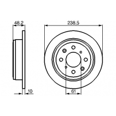 0 986 478 350 BOSCH Тормозной диск