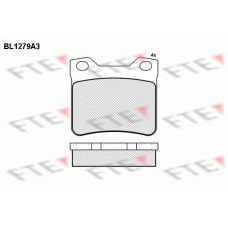 BL1279A3 FTE Комплект тормозных колодок, дисковый тормоз
