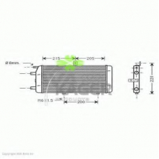 31-1259 KAGER Радиатор, охлаждение двигателя