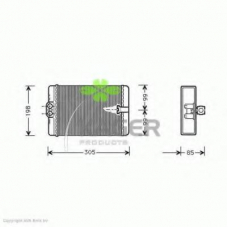 32-0406 KAGER Теплообменник, отопление салона