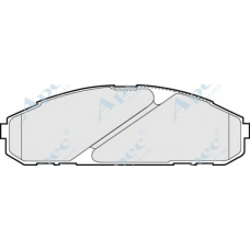 PAD876 APEC Комплект тормозных колодок, дисковый тормоз