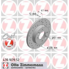 470.1079.52 ZIMMERMANN Тормозной диск