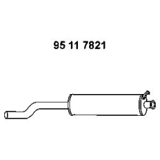 95 11 7821 EBERSPACHER Средний глушитель выхлопных газов