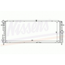 63044 NISSENS Радиатор, охлаждение двигателя