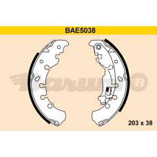 BAE5038 BARUM Комплект тормозных колодок