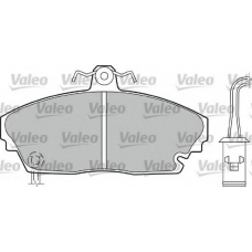 551718 VALEO Комплект тормозных колодок, дисковый тормоз