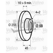 186487 VALEO Тормозной диск