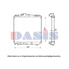 350000N AKS DASIS Радиатор, охлаждение двигателя