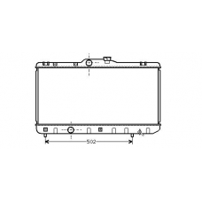 TO2188 AVA Радиатор, охлаждение двигателя