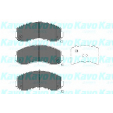 KBP-4021 KAVO PARTS Комплект тормозных колодок, дисковый тормоз