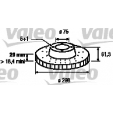 186860 VALEO Тормозной диск