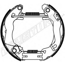 6407 TRUSTING Комплект тормозных колодок
