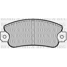 BBP1093 BORG & BECK Комплект тормозных колодок, дисковый тормоз