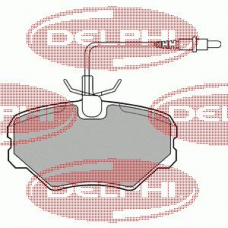 LP917 DELPHI Комплект тормозных колодок, дисковый тормоз