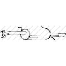 169-009 BOSAL Глушитель выхлопных газов конечный