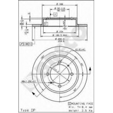 BS 7544 BRECO Тормозной диск