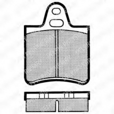 LP115 DELPHI Комплект тормозных колодок, дисковый тормоз