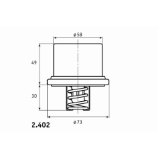 2.402.79 BEHR Термостат, охлаждающая жидкость