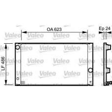 734897 VALEO Радиатор, охлаждение двигателя