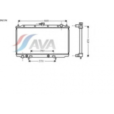 DN2196 AVA Радиатор, охлаждение двигателя