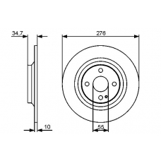 0 986 479 473 BOSCH Тормозной диск