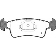 BPA0240.00 OPEN PARTS Комплект тормозных колодок, дисковый тормоз