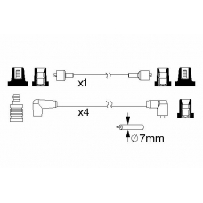 0 986 357 102 BOSCH Комплект проводов зажигания