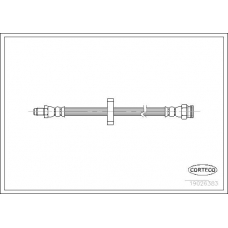 19026383 CORTECO Тормозной шланг