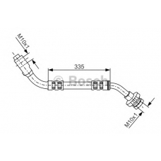 1 987 481 122 BOSCH Тормозной шланг