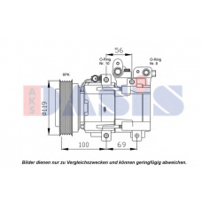 851838N AKS DASIS Компрессор, кондиционер