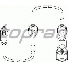 203 970 TOPRAN Датчик, износ тормозных колодок