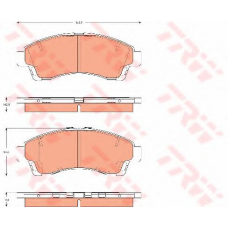 GDB7588 TRW Комплект тормозных колодок, дисковый тормоз