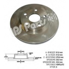 IBT-1229 IPS Parts Тормозной диск