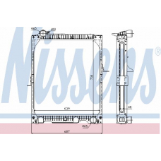 62639A NISSENS Радиатор, охлаждение двигателя