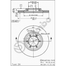 09.5705.10 BREMBO Тормозной диск