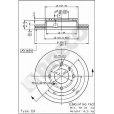 BS 7992 BRECO Тормозной диск