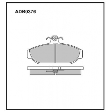 ADB0376 Allied Nippon Тормозные колодки