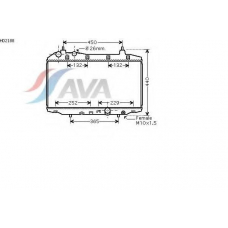 HD2188 AVA Радиатор, охлаждение двигателя