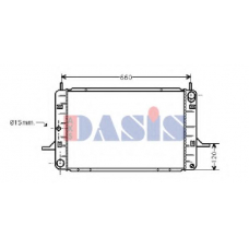 090860N AKS DASIS Радиатор, охлаждение двигателя